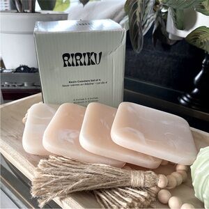 Resin Coasters by RI-RI-KU NIB NEW- Set of 4